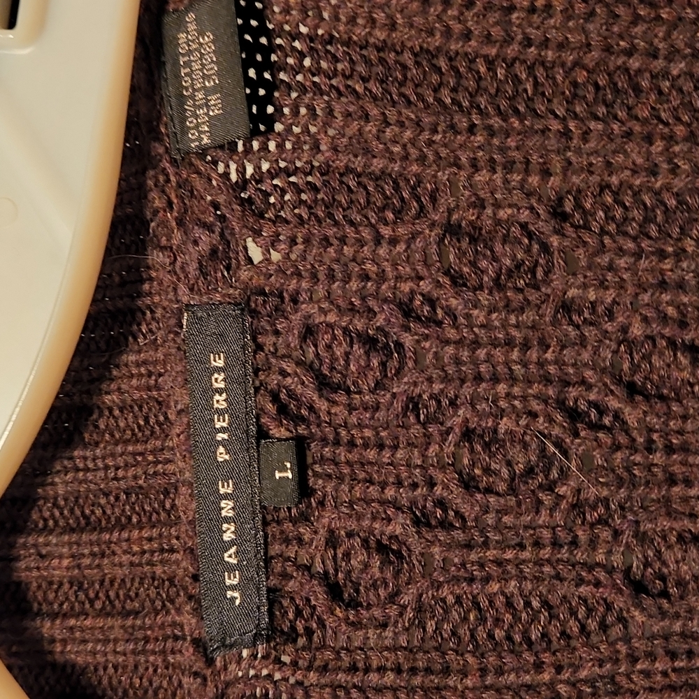 Jeanne Pierre brown tunic sweater - Picture 2 of 3